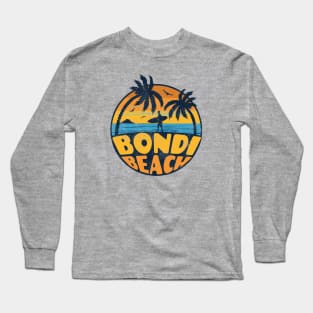 Bondi Beach Vintage Distressed Long Sleeve T-Shirt